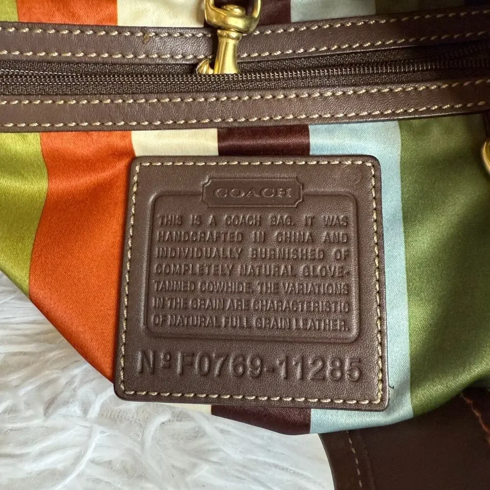 y2k Coach Legacy Mahogany Ergo Hobo Shoulder Bag